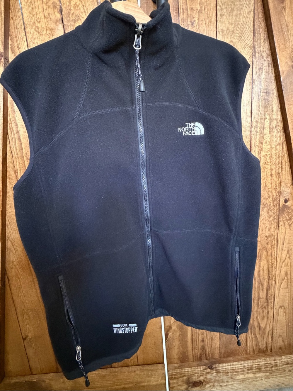 The North Face Men's Black Windstopper Fleece Vest